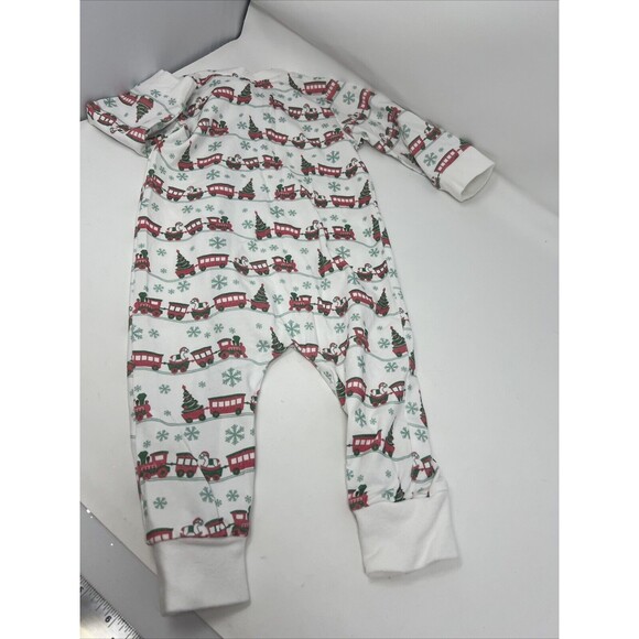 VELVET FAWN Boutique Full Zip Sleeper Halloween Christmas Theme 6-12 Month Train - Picture 7 of 7
